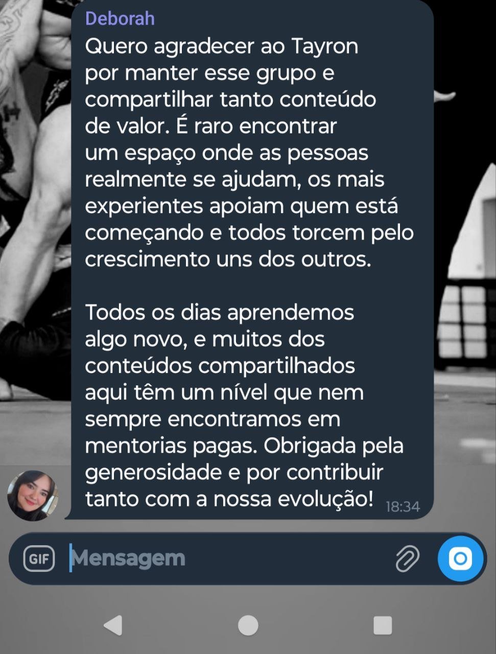 Depoimento de Deborah