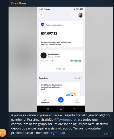 Depoimento sobre a primeira venda